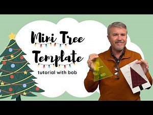 The Easiest Holiday Quilting Project Ever – Mini Tree Template Demo!