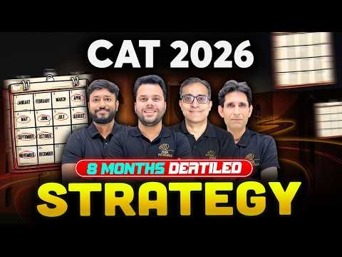 CAT 2026 | 08 Months Master Strategy to Crack CAT 2026 Exam | Team MBA Pathshala #cat2026