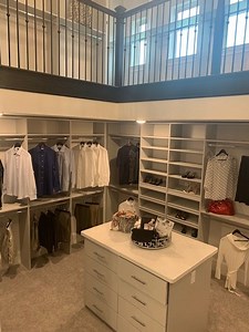 Luxury Two-Story Master Closet.