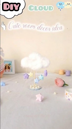 Cute DIY room decor 💫💕 #diy #craft #art #roomdecor #aesthetic #shorts #trending #cuteart #diycrafts