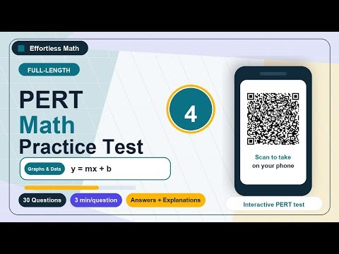Full-Length PERT Math Practice Test 4 | 30 Questions with Answers & Explanations