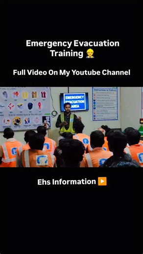 Ehs_2020 on Instagram: "Emergency Evacuation Training Video Full Video On My Youtube Channel - Ehs Information #reels #comment #training #emergency #evacuación #viral #trendingreels #video #knowledge #safety #reelsinstagram #safetyfirst #construction"