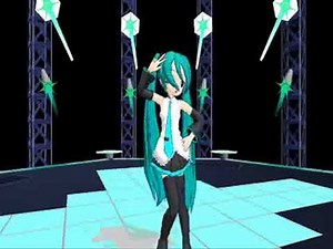 [MMD] Chibi Miku dancing to Yellow