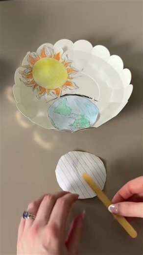Solar Eclipse Craft Using A Paper Plate 🌘