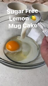 47K views · 225 reactions | Sugar free lemon  mug cake for two! Easy, quick and delicious!  | SugarFreeMom.com | Facebook
