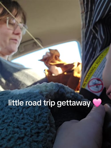 my fav thing about embroidery is taking it everywhere #embrodery #homemade #carrides #roadtrippin #momandbaby