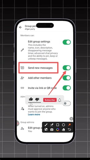 Enable Admin Only Messages in WhatsApp Group