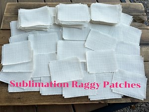 Blank Polyester Sublimation Hat Patch: DIY Raggy Tattered Patch - Etsy
