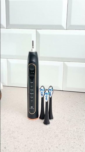 Zymta Rechargeable Water Flosser + Electric Toothbrush Set – Black