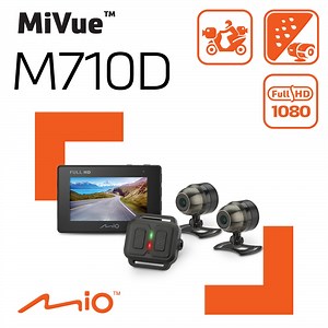 Mio MiVue M710D 勁系列 分離式夜視進化 雙鏡頭機車行車記錄器(送高速記憶卡 耳機) | 安全帽外掛型 | Yahoo購物中心