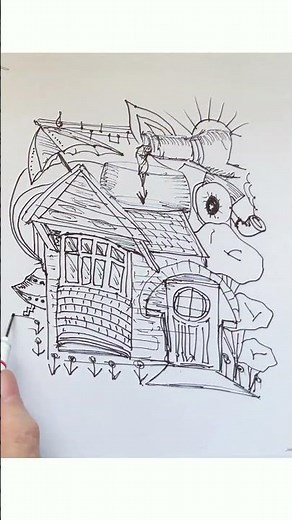 The strangest art you'll see today #bizarre #art #sketch