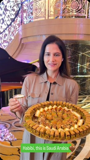 From Saudi Coffee’s (Saudi Arabic Qahwa) soulful aroma to the rhythm of their local music, every moment felt like a warm embrace from a culture I deeply admire. Baklawa with Saudi qahwa? Pure magic. The perfect pairing—sweet, spiced, soulful… just like this country. I’m so grateful for the love and hospitality, and for being honoured with an award here. Moments like these remind me why culture, food, and kindness always connect hearts across the world. Thank you Saudi Arabia for celebrating my w