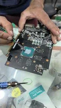 Asus Pheonix GTX 1650 OC DDR6 RAM applying thermal paste