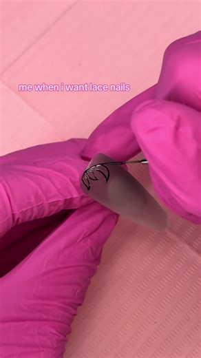 Beginner Lace Nail Art Tutorial with Emo Black Liner