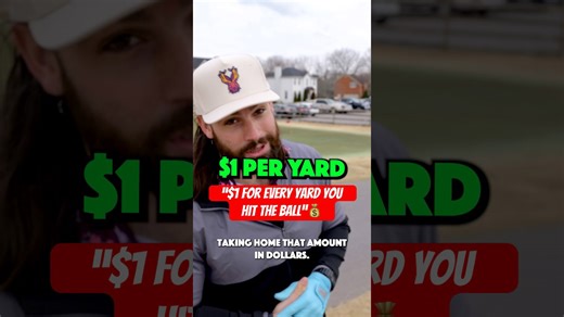 I hit the golf ball for cash!💰