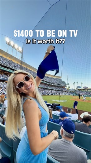 Erica Jones on Instagram: "Premium Dugout club seats at Dodger Stadium? UNREAL experience @tickpick every baseball fan deserves to eat lamb chops and lobster at a baseball game!!😁 #dodgers #LAdodgers #mlbpostseason #baseball #tickpickpartner"