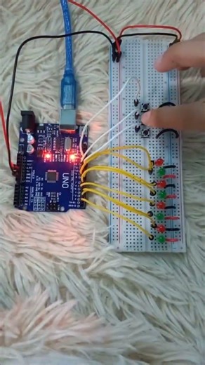 Switch control with Arduino. flickering led #nepaltechrobotics #experiment #led #arduinoproject