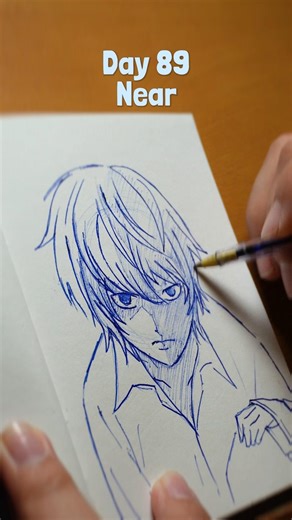 Drawing Near with a ball pen! #near #deathnote