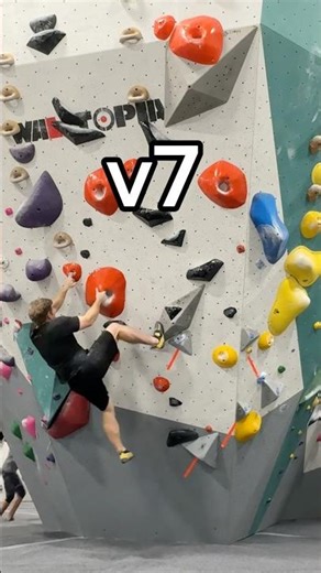 Devastating sloper at the top of this dynamic v7