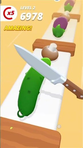 perfect slice 🥒🔪#GoPlay #MobileGames #Gaming #MiniGames #Gameplay #GamingShorts #FunGames