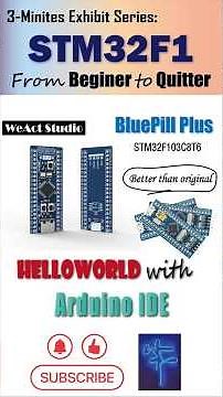 3-Min Exhibit - STM32F103C8T6 Blink with Arduino #stm32 #stm32f1 #bluepill #stm32duino #arduino