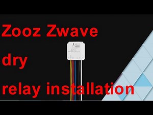 convert dumb switch to smart easily with zooz zwave dry contact relay ZEN51