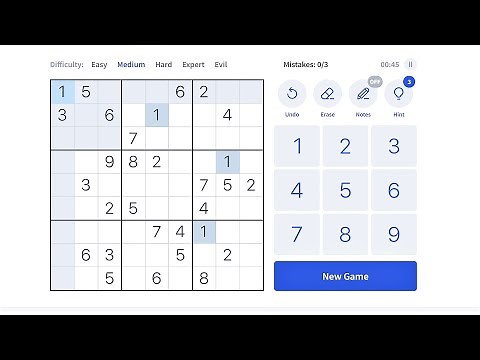 Sudoku Online No Downloads Gameplay #1