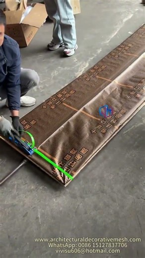 sus304 decorative architectural steel mesh metal screen for exterior