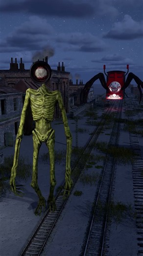 Siren Head vs Horror Choo Choo Charles｜In the Backrooms 1080p60 #horror #choo