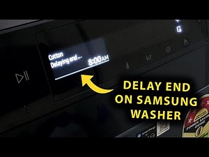How To Use Delay End Properly In Samsung Front Load Washing Machine | Bespoke AI
