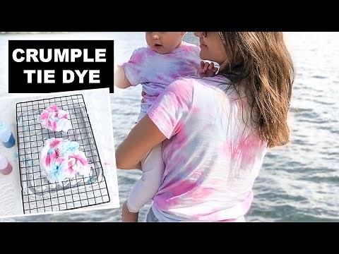 Crumple Tie Dye Tutorial (Unicorn Kit) 2 Colours Pink and Blue | Jenelle Nicole