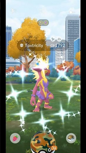 First Ever✨Shiny Toxtricity Amped Form #pokemongo