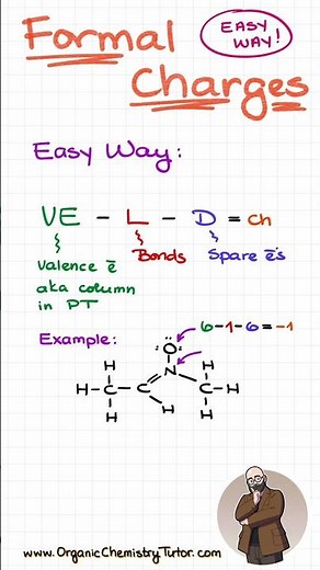 Lines and Dots Method for Formal Charges #organicchemistry #chemistry #shorts