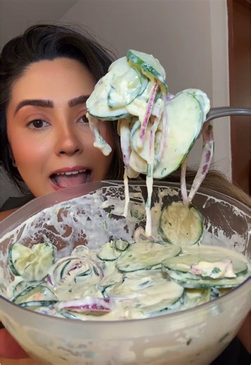 Receitas de Salada de Pepino Cremosa para TikTok
