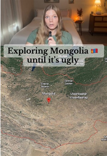 Exploring Mongolia until it gets ugly 🇲🇳 #googleearth #travel #exploring #mongolia