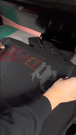 How To Make & Heat Press Rhinestone Transfers #shorts #cricut #heatpress #rhinestones