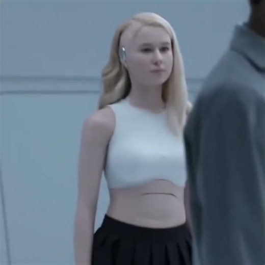 Blonde Girl Robot with Technician Testing #Robotics #RobotCompanion #RobotGirl