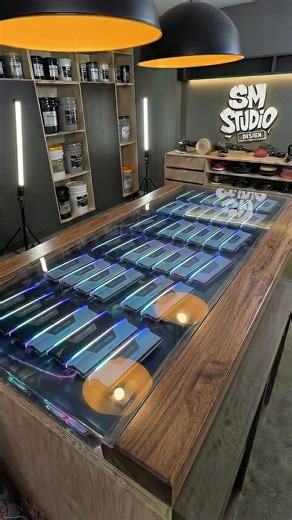 Ultimate RAM RGB Gaming Desk Build 🔥🎮 #gamingsetup #rgb