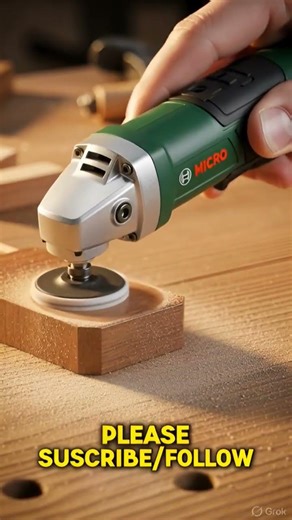 Mini Micro Polishing Tool Making Wood Shine ✨ #minitools #diytools #scrollsaw #powertools #carpentry