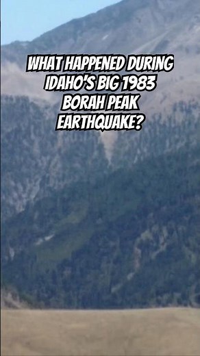 Idaho's Deadliest Fault Finally Broke After Centuries #earthquake #disaster #geology