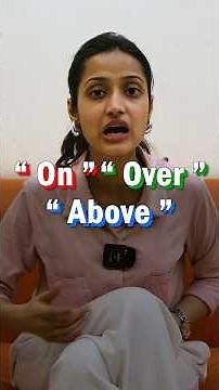 The difference between on over and above 🧐 ❓ #english #learnenglish #viralvideo