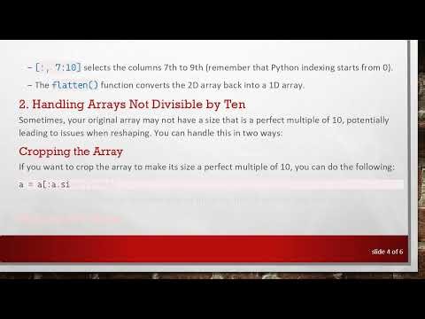 How to Subsample a Numpy Array: Choosing Elements Every 10 Items