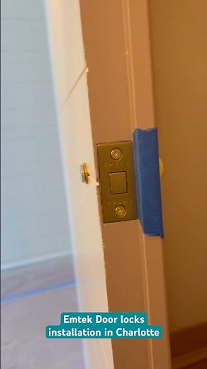 Emtek door locks installation in Charlotte #maxhandypro #emtek #doorlock #doorhardware #clt #cltnc