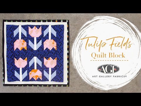 Scrap Buster Project- Tulip Fields Quilt Block Tutorial with Modernista by AGF