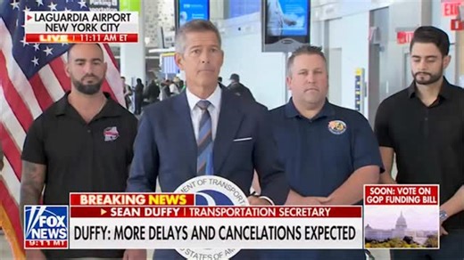 1.9K views · 918 reactions | We have the safest airspace because we have the best air traffic controllers in the world. Their expertise and dedication deserves a paycheck. Democrats, end the shutdown NOW! | Secretary Sean Duffy | Facebook