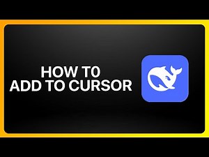 How To Add Deepseek To Cursor Tutorial