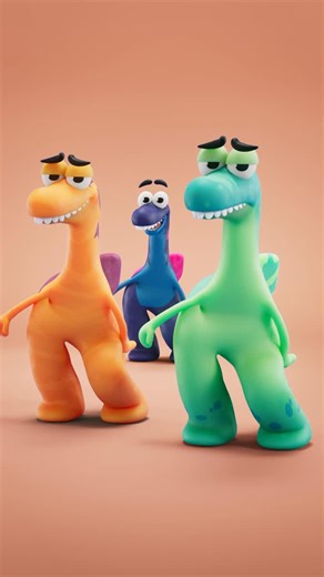 Claynosaurz on Instagram: "the vibes we’re bringing to the table today 💃🌹#dance #vibes #animation"