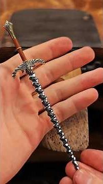 Forging a Miniature Sword from a Steel Bolt 🔥⚒️