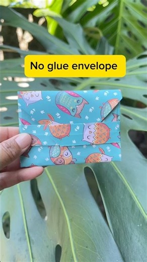 Throw away your glue Try this instead #envelope #diy #origami