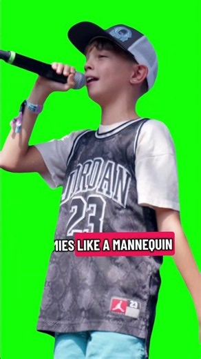 Rin TIn Tin Rap Kid meme - Green Screen